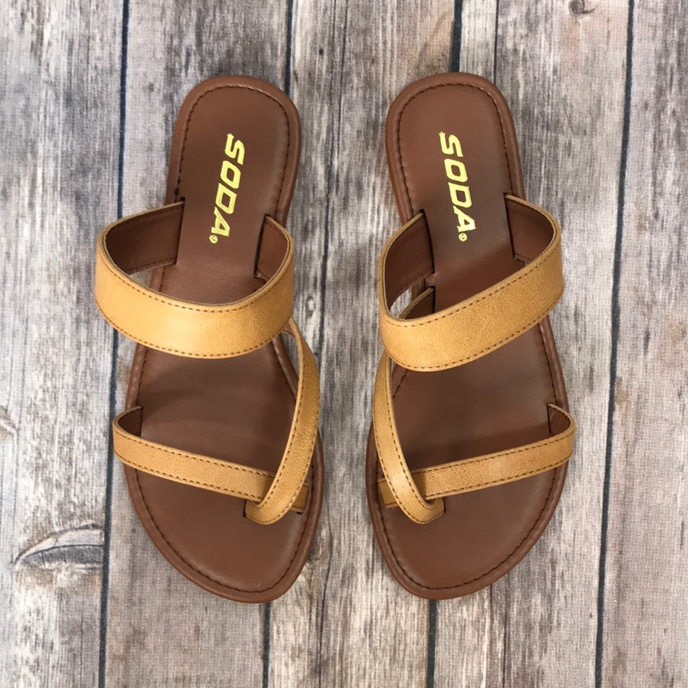 Tan Strappy Sandals
